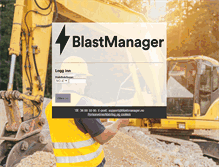 Tablet Screenshot of login.blastmanager.no